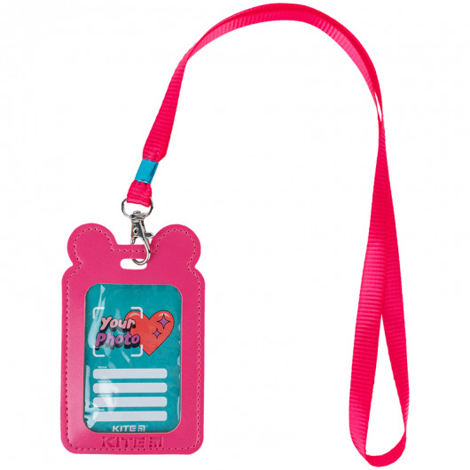 Бейдж на шнурке вертикальный, фуксия Kite - фото 6