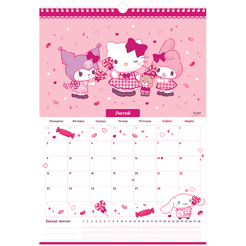 Календарь-планер настенный на 2026 р., HK26-440 Kite - фото 12