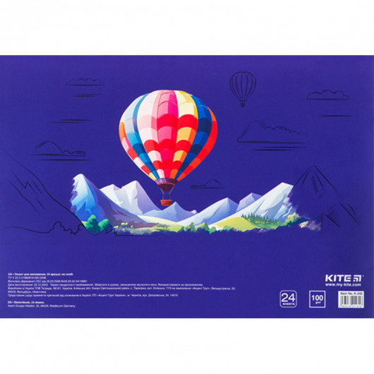 Тетрадь для рисования, 24 л., скоба, Kite Classic Kite - фото 10