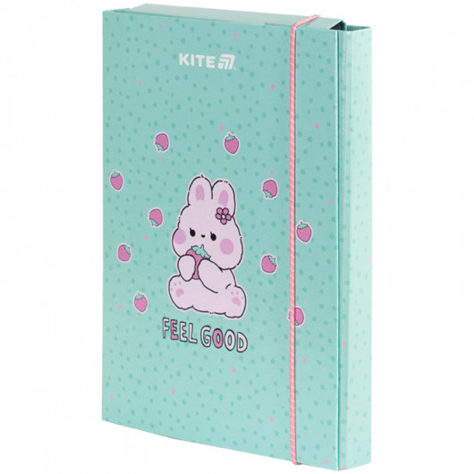 Папка для зошитів В5 на гумці картон, Feel Good (K25-210-1) Kite — фото 3