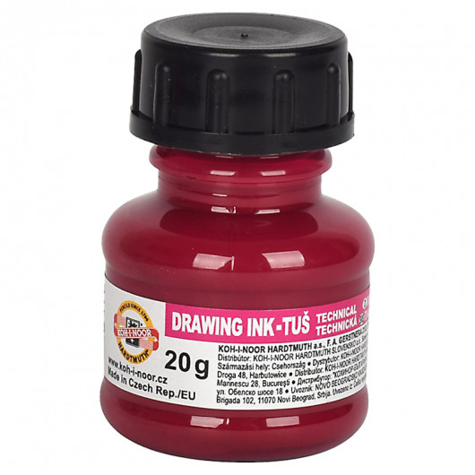 Туш для креслення, 20г., пурпупр. Koh-i-noor - фото 3