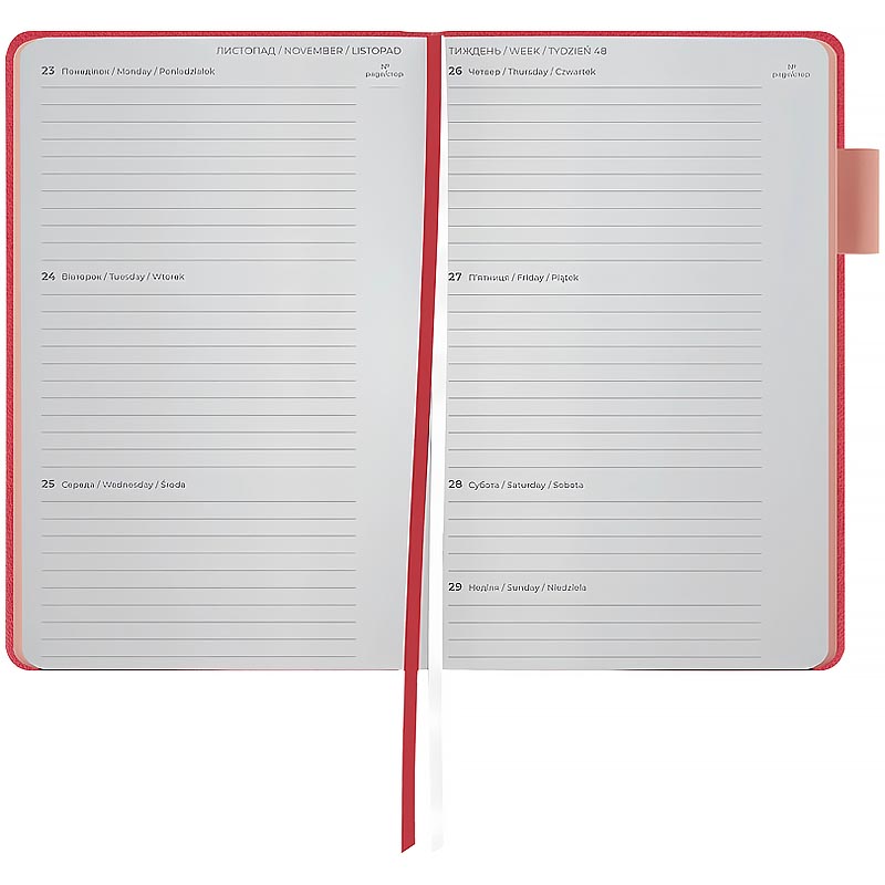 Еженедельник 2026 Partner Soft Muse, 125*195мм, розовый Axent - фото 5