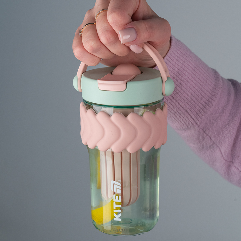 Стакан для води, 700 мл, м'ятно-рожевий Kite — фото 7