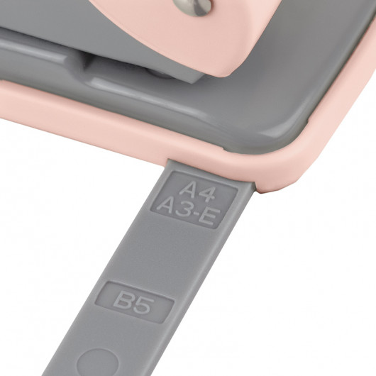 Діркопробивач на 2 отвори, до 20 аркушів Welle-2 Pastelini, пластиковий, рожев. Axent — фото 4