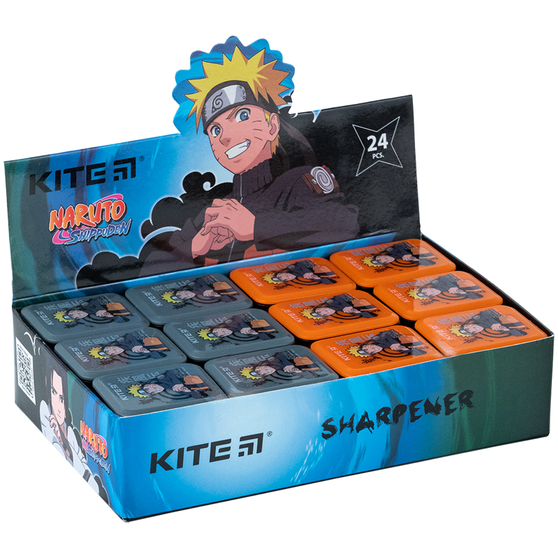 Точилка з контейнером прямокутна «Naruto» Kite — фото 3