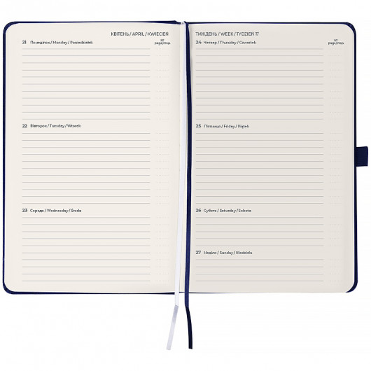 Щотижневик 2026 Partner Strong, 125*195мм, синій Axent — фото 6