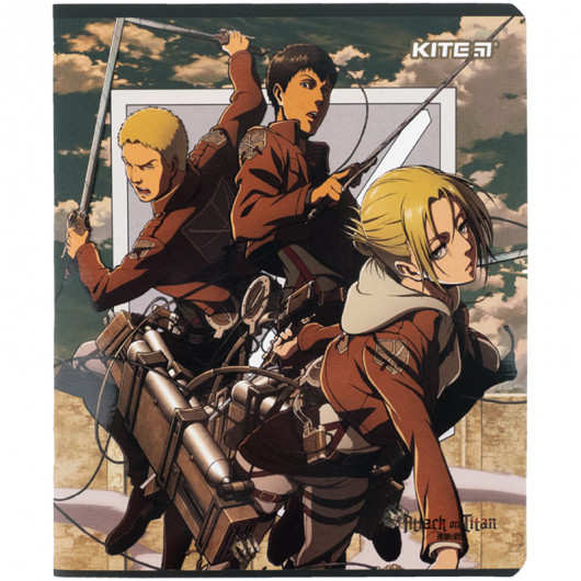 Зошит 24 арк., кл., софт тач + УФ лак, Attack on Titan (AT24-238) Kite — фото 9