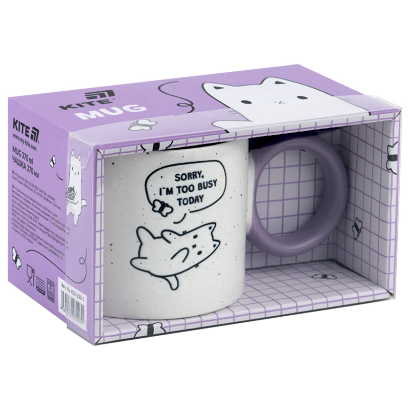 Чашка 370 мл Busy cat (K25-220-1) Kite - фото 4
