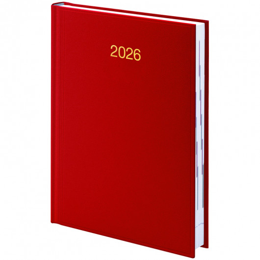 Щоденник 2026 Стандарт Miradur, золоте тиснення, червоний Brunnen — фото 3
