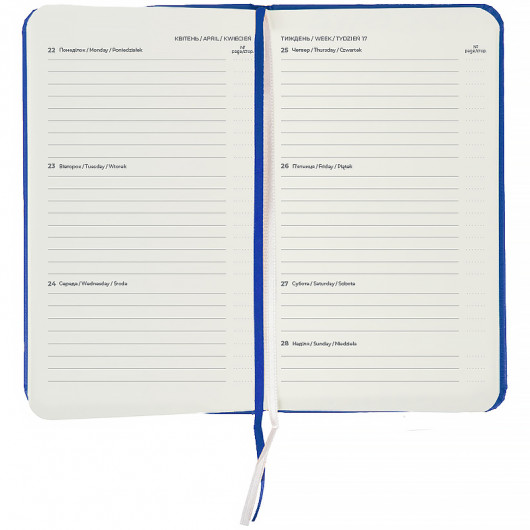 Щотижневик 2026 Pocket Strong, 90*150мм, класичний синій Axent — фото 5