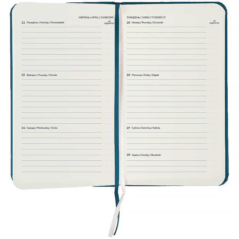 Еженедельник 2026 Pocket Strong, 90*150мм, малахитовый Axent - фото 5