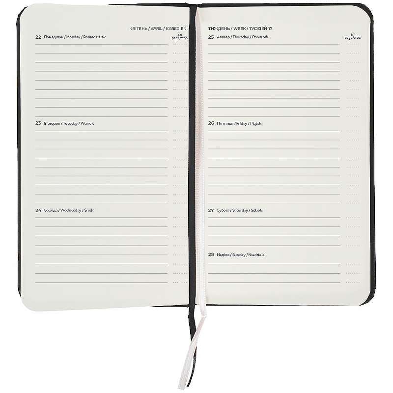 Еженедельник 2026 Pocket Strong, 90*150мм, чёрный Axent - фото 5