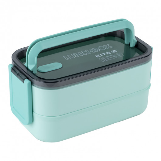 Ланчбокс двойной с наполнением 1400 мл, зеленый Kite - фото 7