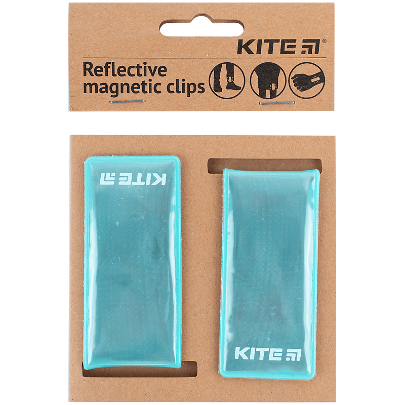 Набор клипс светоотражающих, мятные Kite - фото 3