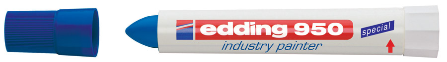 Маркер для промышленной графики 950, круглое острие 10мм., син. Edding - фото 5