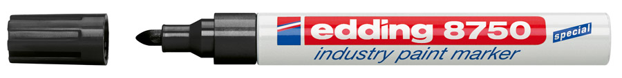 Маркер лакирующий PAINT 8750, круглое острие 2-4мм., черн. Edding - фото 6