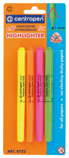 Маркер текстовый Fax 8722, 1-4мм., набор 4шт./уп. Centropen - фото 5