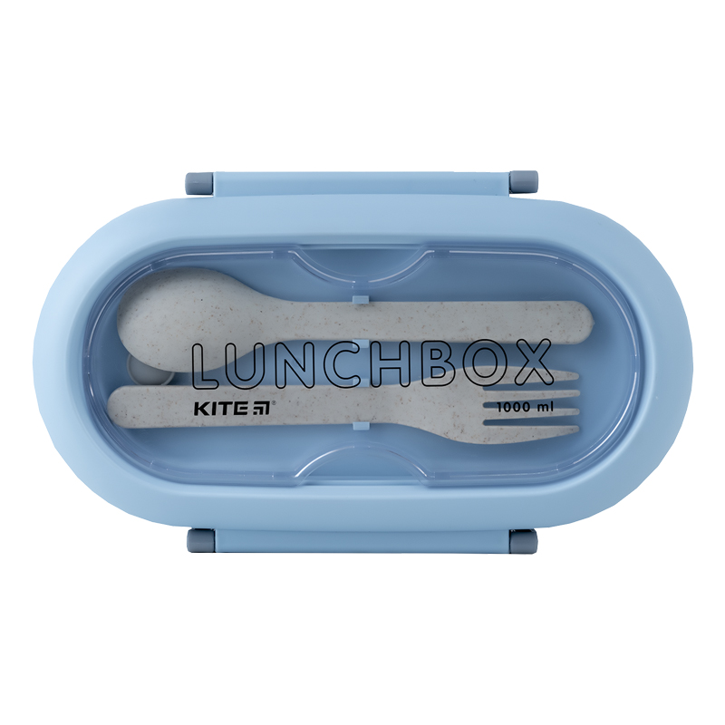 Ланчбокс с разделителем 1000 мл, голубой Kite - фото 6