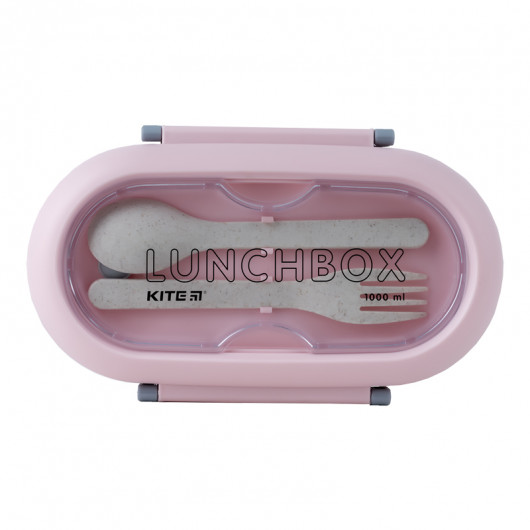 Ланчбокс с разделителем 1000 мл, розовый Kite - фото 7