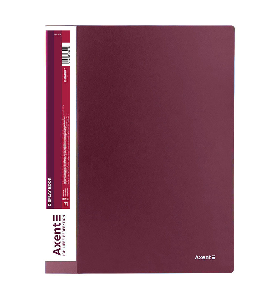 Папка на 20 файлів, бордо Axent — фото 3