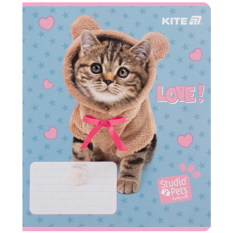 Зошит 12 арк., лін., гібр. лак + УФ лак, Studio Pets (SP25-234) Kite — фото 16