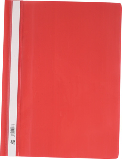 Скоросшиватель с прозрачным верхом А4, красн. BuroMax - фото 4