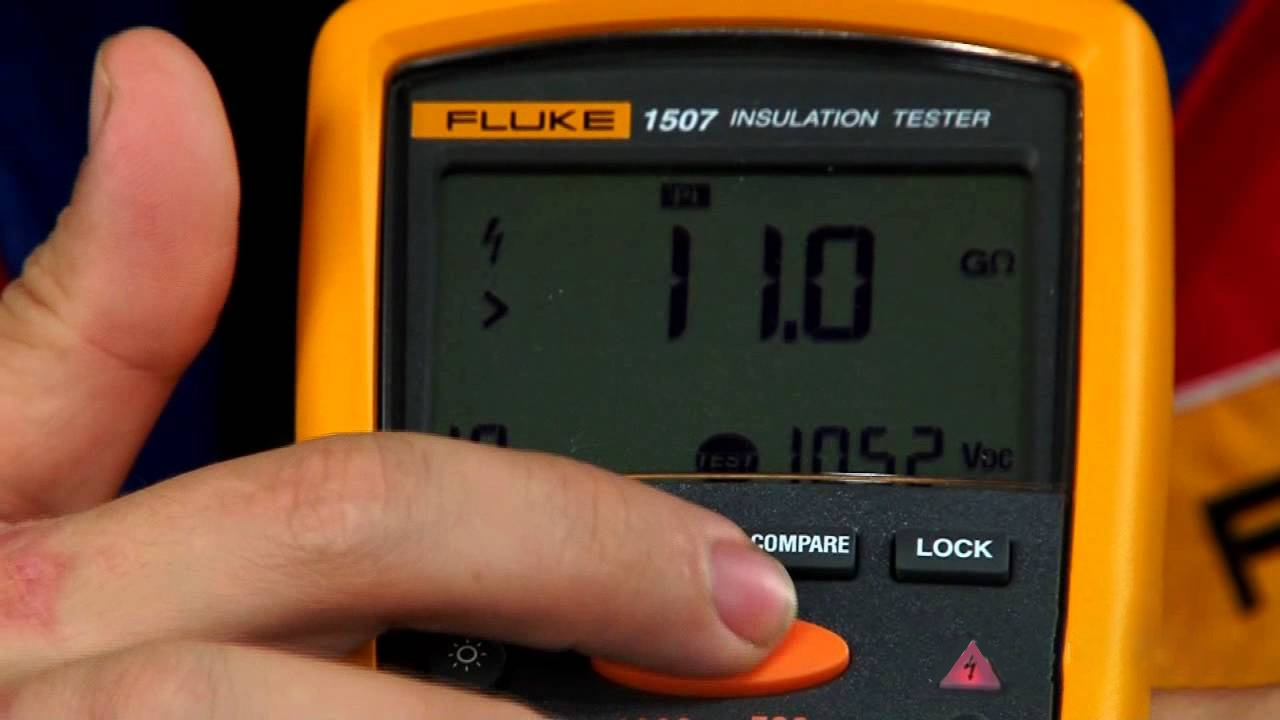 Мегомметр FLUKE 1507, вимірювач опору ізоляції, 1000 В, 10 ГОм. (оригінал) FLUKE - фото 2
