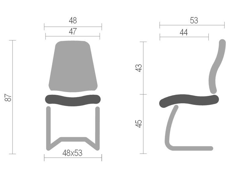 Стул Сильвия хром, черн. Украина - фото 1