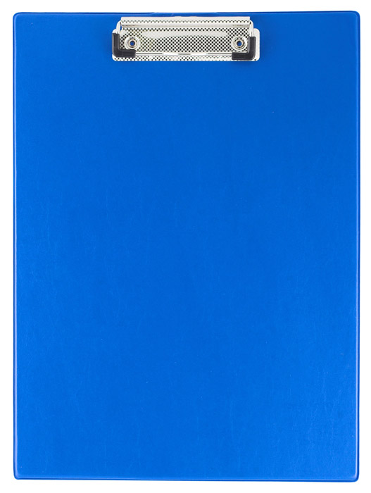 Планшет с верхним прижимом А4, PVC, син. BuroMax - фото 3