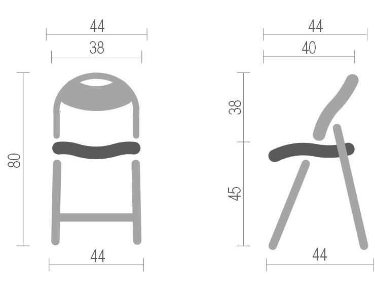Стул Джокер, алюм., черн. Украина - фото 3