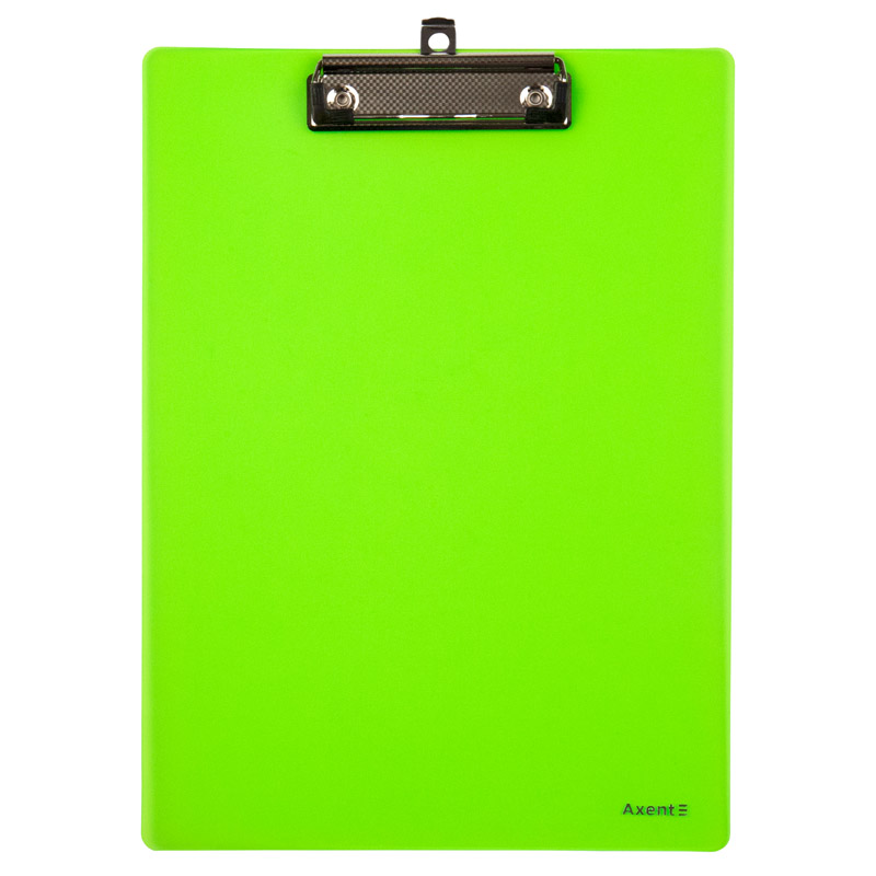 Планшет з верхнім притиском А4, пластик, салат. Axent - фото 2