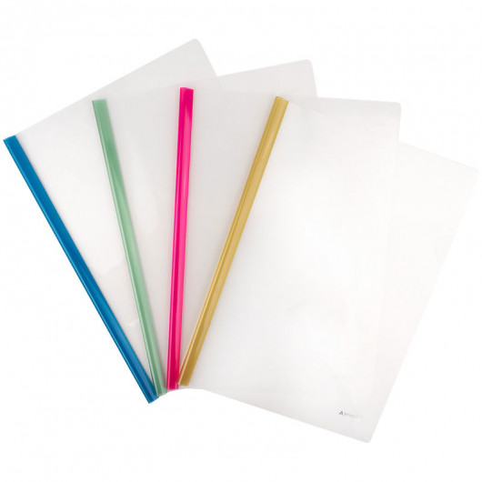 Папка с планкой А4, 6мм., пластик, ассорт. Axent - фото 5