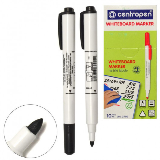 Маркер для досок круглое острие BOARD 1-2мм. 2709, черн. Centropen - фото 7