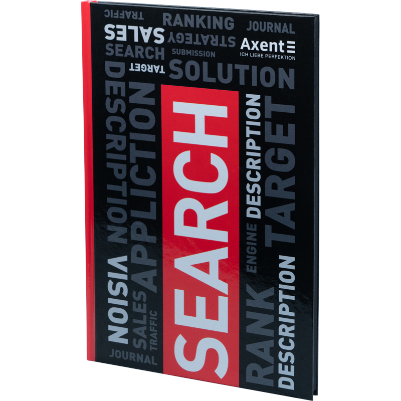 Книга учета 80л., А4, Colors, твердый переплет, офсет, кл., красн. Axent - фото 6