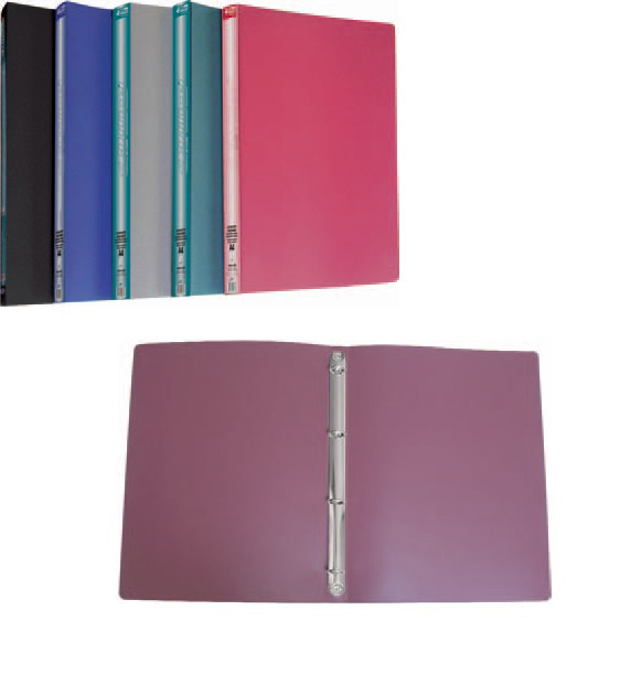 Папка А4, 40мм., 4кільця, пластик PР, асорті 4Office - фото 8