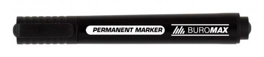 Маркер перманентный круглое острие 2,5мм., черн. BuroMax - фото 2