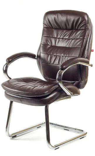 Кресло конференционное Валенсия CH CF (PU-темно-коричневый), темно-корич. АКЛАС - фото 4