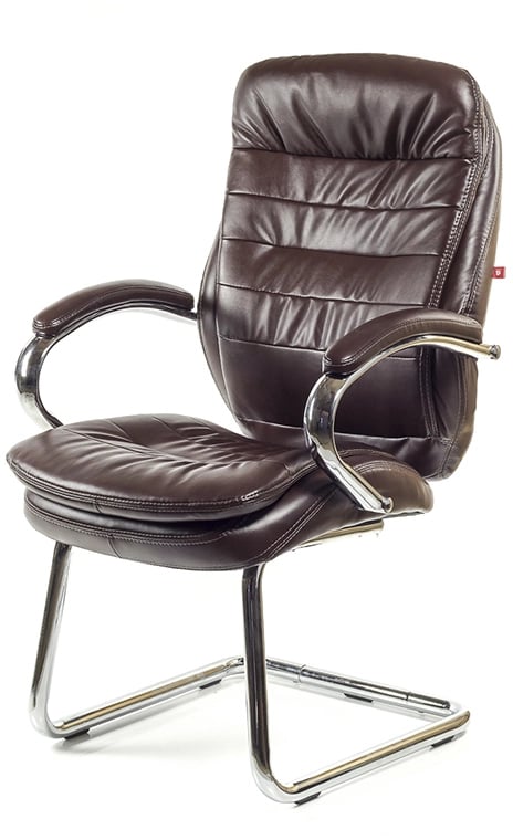 Кресло конференционное Валенсия CH CF (PU-темно-коричневый), темно-корич. АКЛАС - фото 4