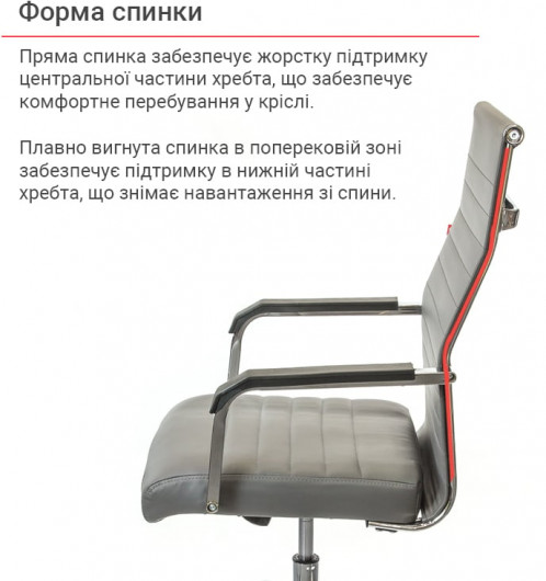 Крісло для персоналу Кап FX СН TILT, сірий АКЛАС — фото 10