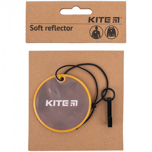 Підвіска м'яка світловідбиваюча, кругла, персикова Kite - фото 5