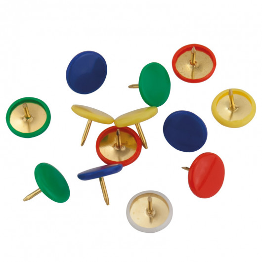 Кнопки цветные, 100шт/уп., пласт покрыт, пласт конт Axent - фото 4