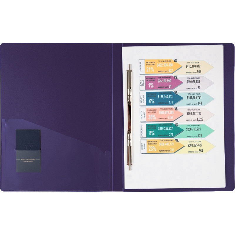 Папка со скоросшивателем и карманом А4, 20мм., пластик, син. Axent - фото 6