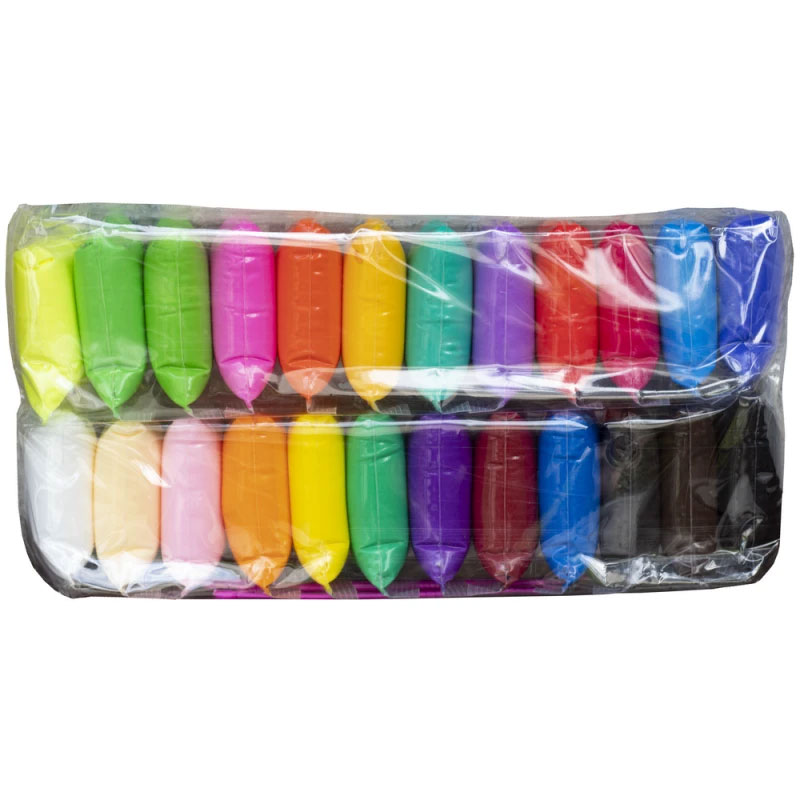 Пластилин лёгкий (воздушный) 24цв.*7г. + 3 стека Барвинок - фото 3