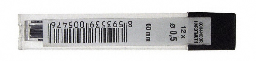 Грифелі для автом. олівця 0,5мм., H, Bohemia Works Koh-i-noor - фото 6