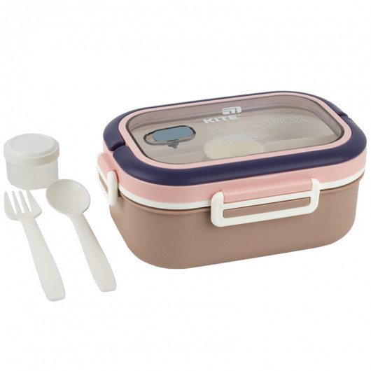 Ланчбокс с разделителем 1100 мл, бежевый (K25-1182-1) Kite - фото 8