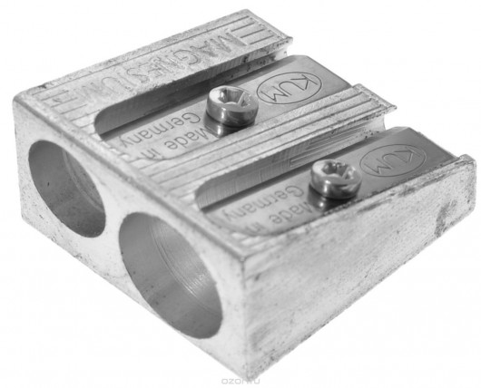 Точилка без контейнера, металлическая, клиновидная форма 410, двойная KUM - фото 7