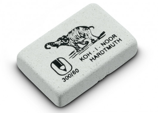 Резинка Hardmuth 300/60, средняя, бел. Koh-i-noor - фото 6