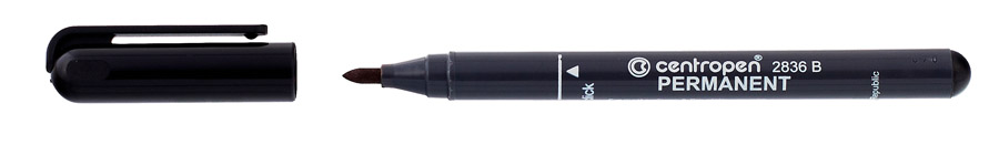Маркер перманентный круглое острие 2мм., 2836, черн. Centropen - фото 9