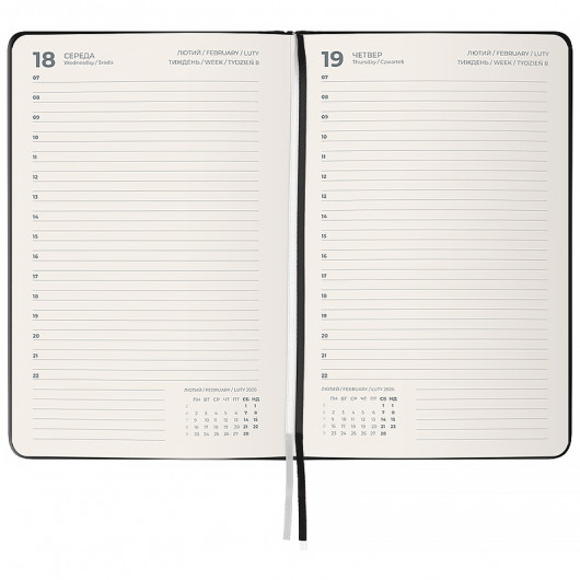 Щоденник 2026 Partner Strong, 145*210, чорний Axent — фото 4