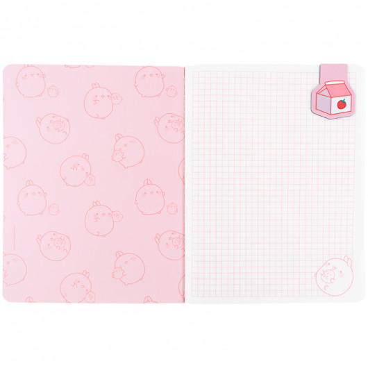 Блокнот з магнітною закладкою, А5, 60 арк., кл., Molang (ML25-192) Kite — фото 5